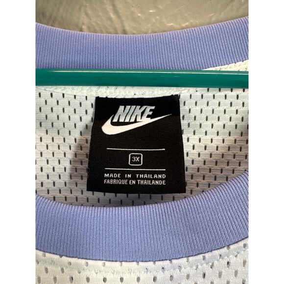 Nike Women's Crop Top Sportswear Icon Clash Mesh Shirt Lavender Size Plus 3X - Picture 4 of 4